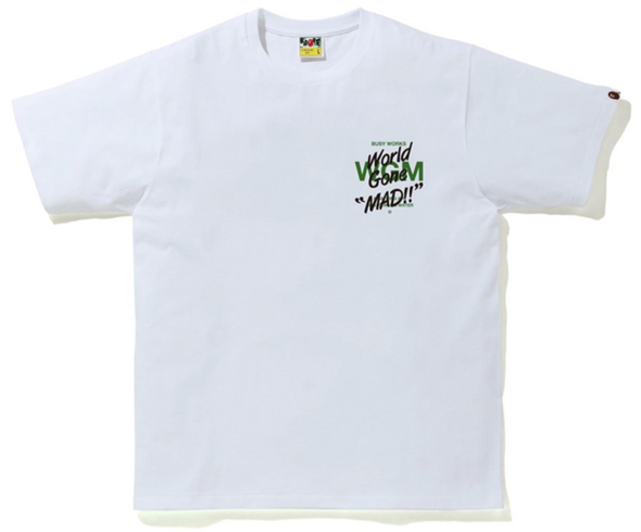 BAPE ABC Camo "WGM Ape Head" Tee White/Green