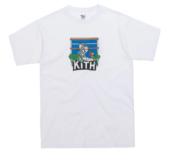 Kith x Tom & Jerry "Hang Out" Tee White