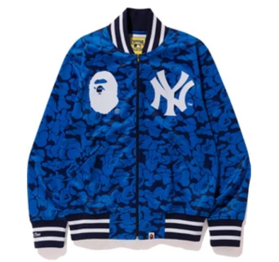 BAPE x Mitchell & Ness Yankees Jacket "Blue"