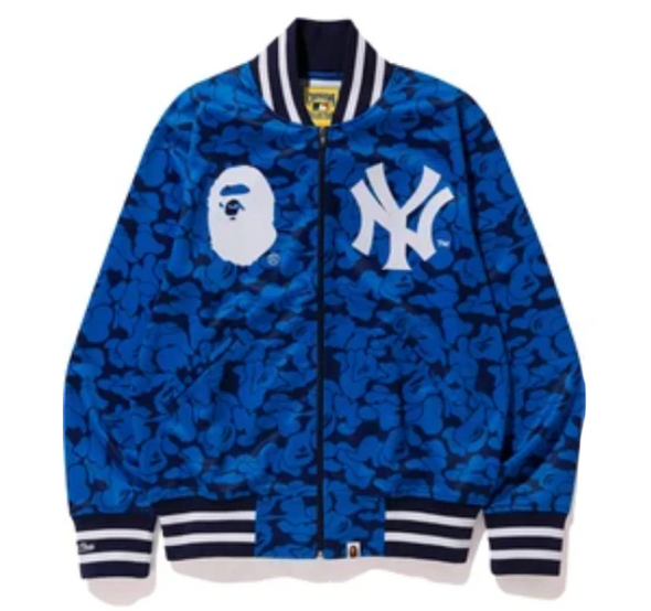 BAPE x Mitchell & Ness Yankees Jacket "Blue"