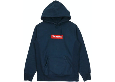 Supreme FW16 "Box Logo" Hoodie Navy Size L Pre-owned