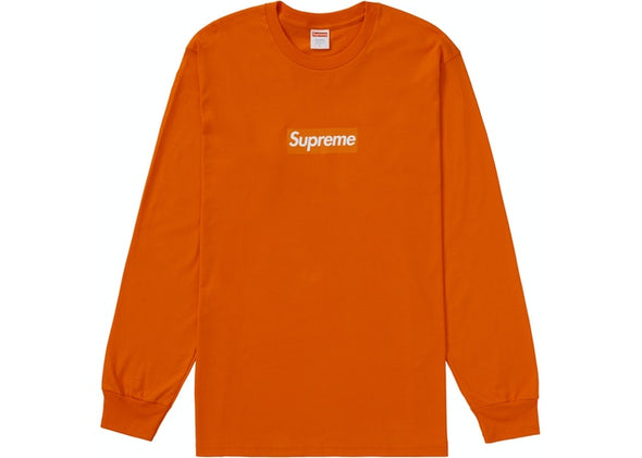 Supreme "Box Logo" L/S Tee Orange