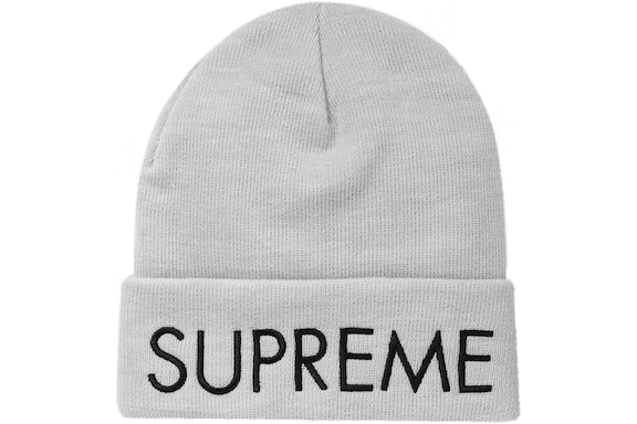 Supreme "Capital" Beanie Ash Grey