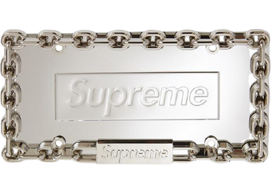 Supreme "Chain License Plate" Silver