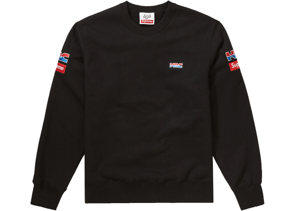 Supreme "Honda Fox Racing" Crewneck Black