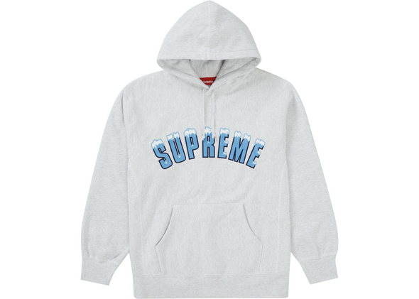 Supreme "Icy Arc" Hoodie Ash Grey