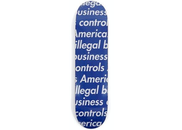 Supreme "Illegal Business" Skateboard Deck Blue