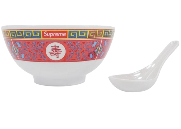 Supreme Longevity Soup Set (Bowl and Spoon) White