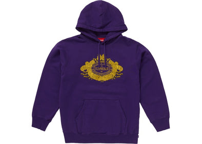 Supreme "Love or Hate" Hooded Sweatshirt Purple