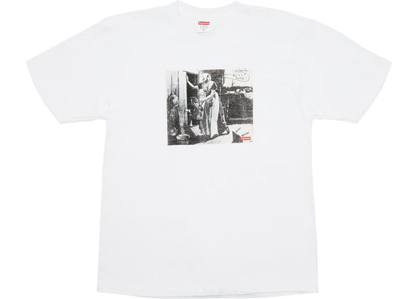 Supreme x Mike Kelly "Hiding From Indians" Tee White