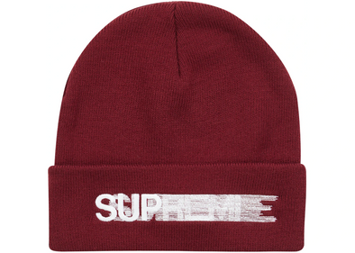 Supreme "Motion Logo" Beanie Burgundy