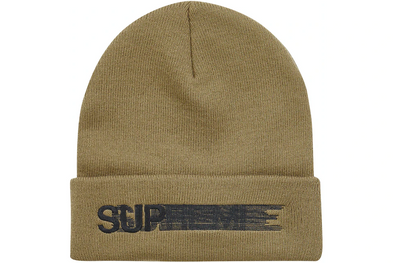 Supreme "Motion Logo" Beanie Taupe