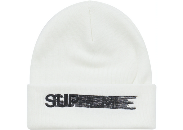 Supreme "Motion Logo" Beanie White