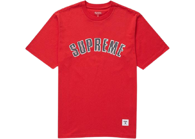 Supreme "Printed Arc" Tee Red