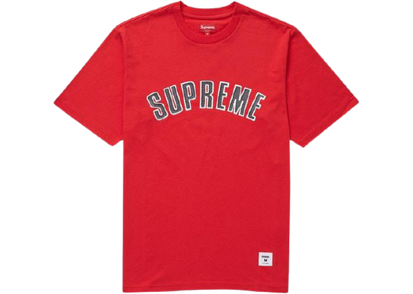 Supreme "Printed Arc" Tee Red