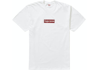 Supreme "Swarovski Box Logo" Tee White