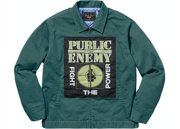 Supreme "UNDERCOVER/Public Enemy" Work Jacket Dusty Teal