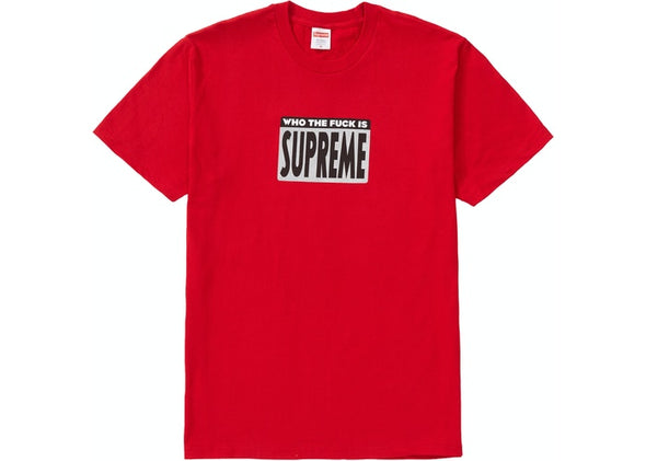 Supreme "Who the Fuck" Tee Red