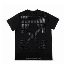 Off-White "Shifted Crystal Logo" Tee Black