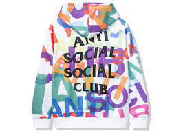 Anti Social Social Club "Headrush All Over" Hoodie White