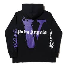 Vlone X Palm Angels "Flames" Black/Purple