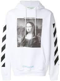 Off-White "Mona Lisa Temperature" Hoodie White