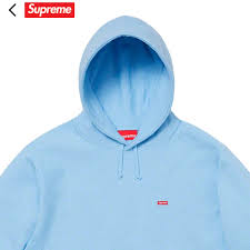 Supreme "Small Box Logo" Hoodie Ice Blue