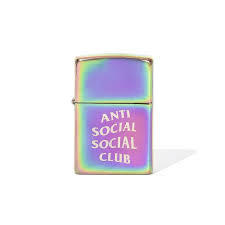 Anti Social Social Club Iridescent Zippo