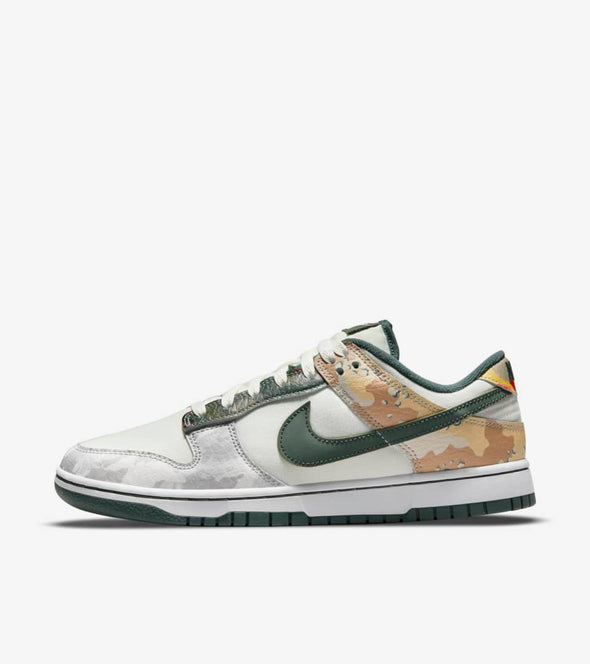 Nike Dunk Low "Sail Multi Camo" Grade School