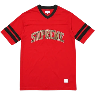 Supreme "Glitter Arc Football" Top Red