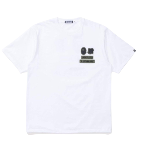 BAPE x Undefeated "Velcro Patches" Tee White