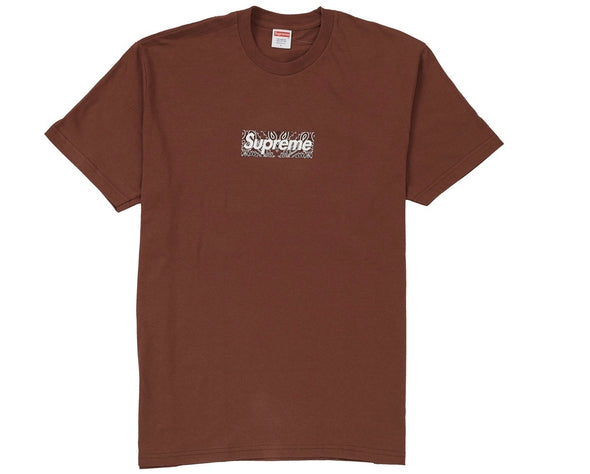 Supreme “Bandana Box Logo” Tee Brown