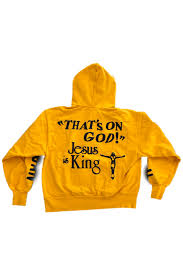 Kanye West X CPFM "Jesus is King" Hoodie Yellow