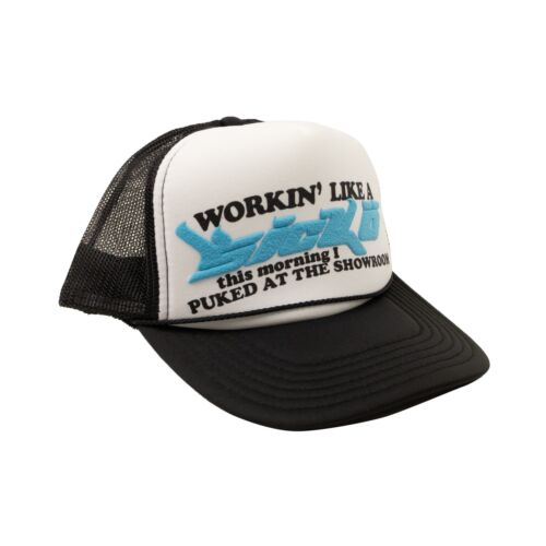 Sicko "Working Like A Sicko" Black/Light Blue/White Trucker Hat