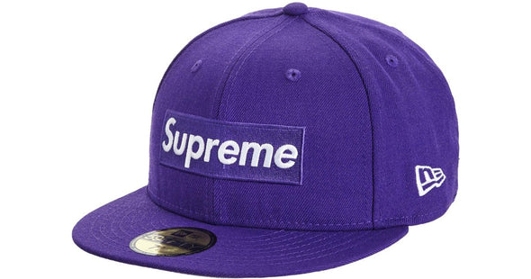 Supreme New Era "Box Logo Fitted" Hat Purple