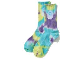 BAPE "Tie Dye" Socks Multi