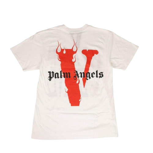 vlone x palm angels white t-shirt